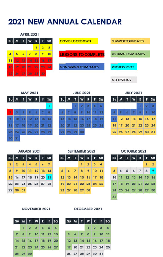 2021 ANNUAL CALENDAR